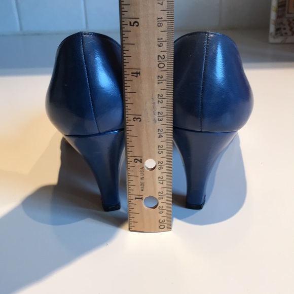 Vintage Bally blue & white pumps size EU 35 - Picture 4 of 12